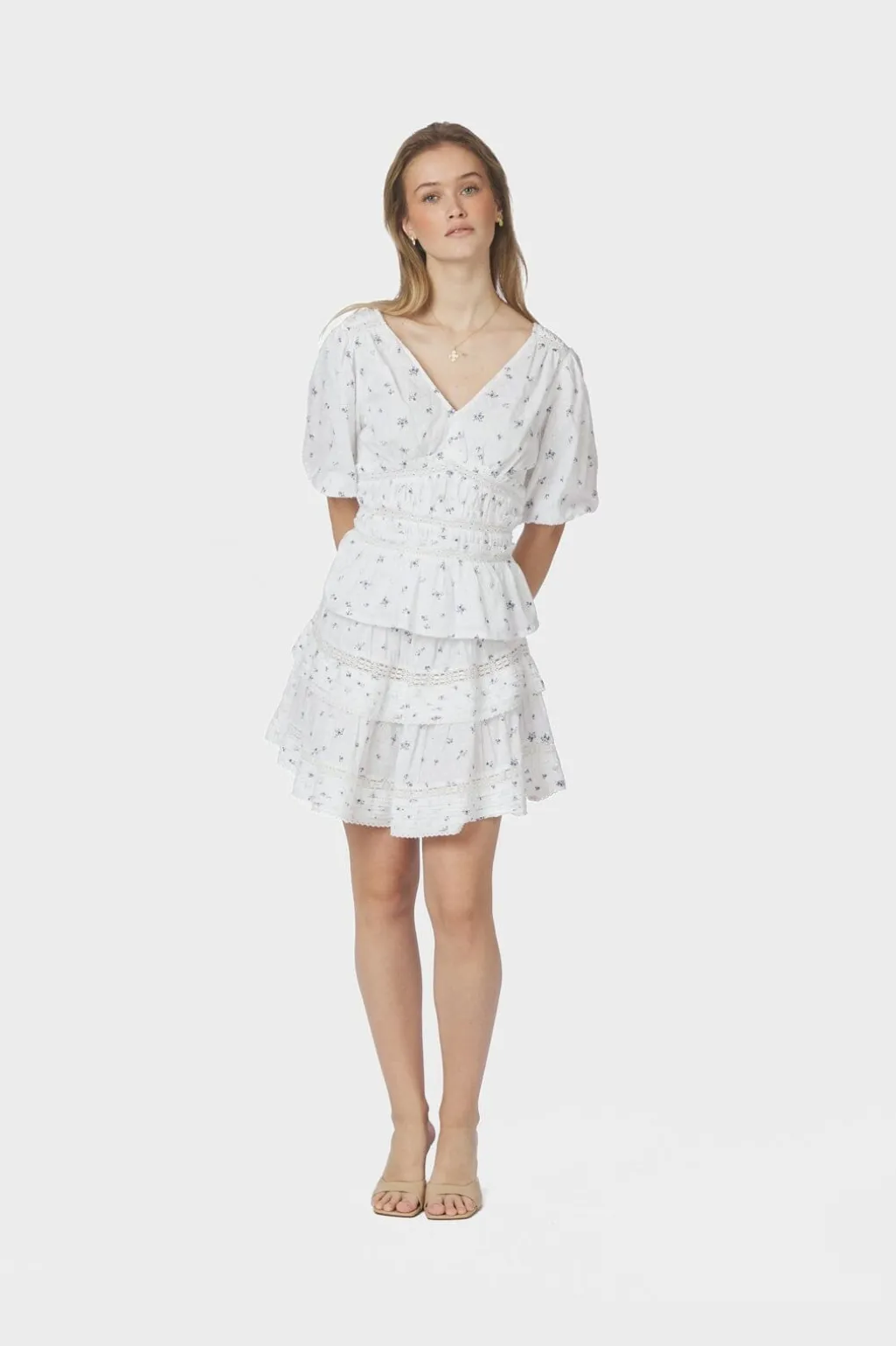 Nnkenia Flower Dobby Skirt 166046