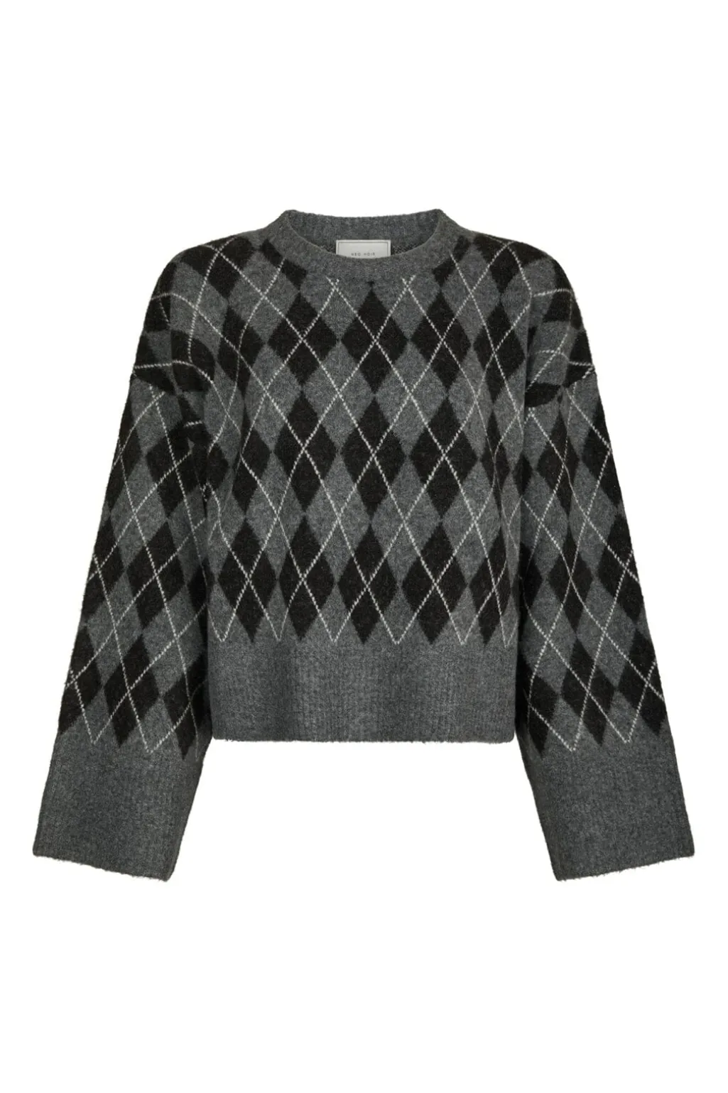 Nnkick Check Knit Blouse 165204