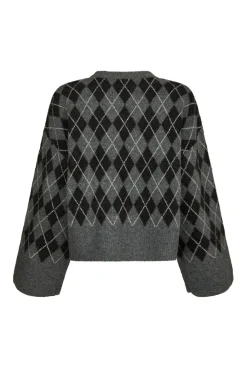 Nnkick Check Knit Blouse 165204