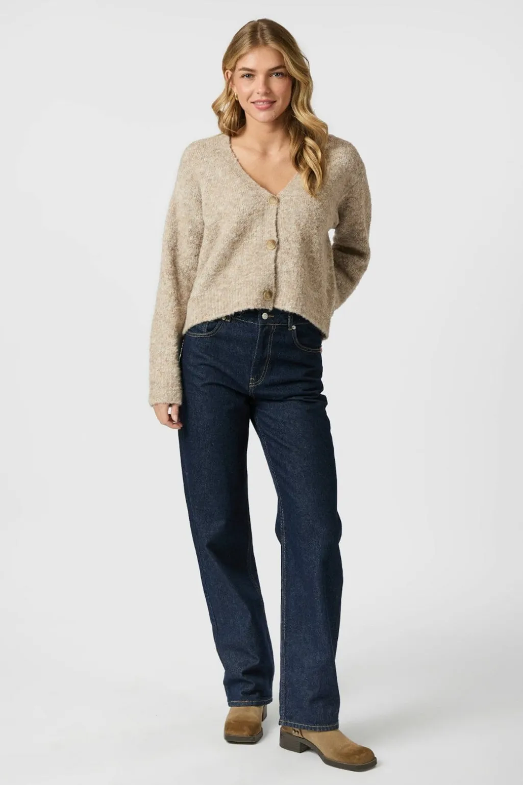 Nnlavanda Boucle Knit Cardigan 164894