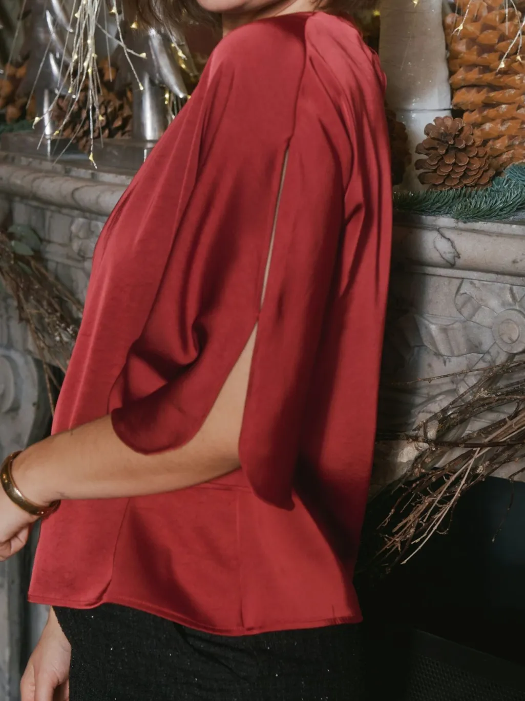 Nnliora Heavy Sateen Blouse 165567