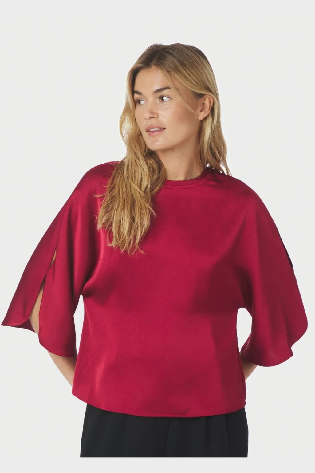 Nnliora Heavy Sateen Blouse 165567