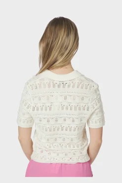 Nnmarisini Stitch Polo Knit Top 165940