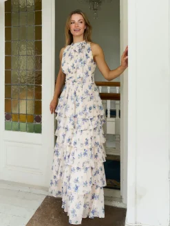 Nnmarli Amazing Chiffon Rose Dress 167706