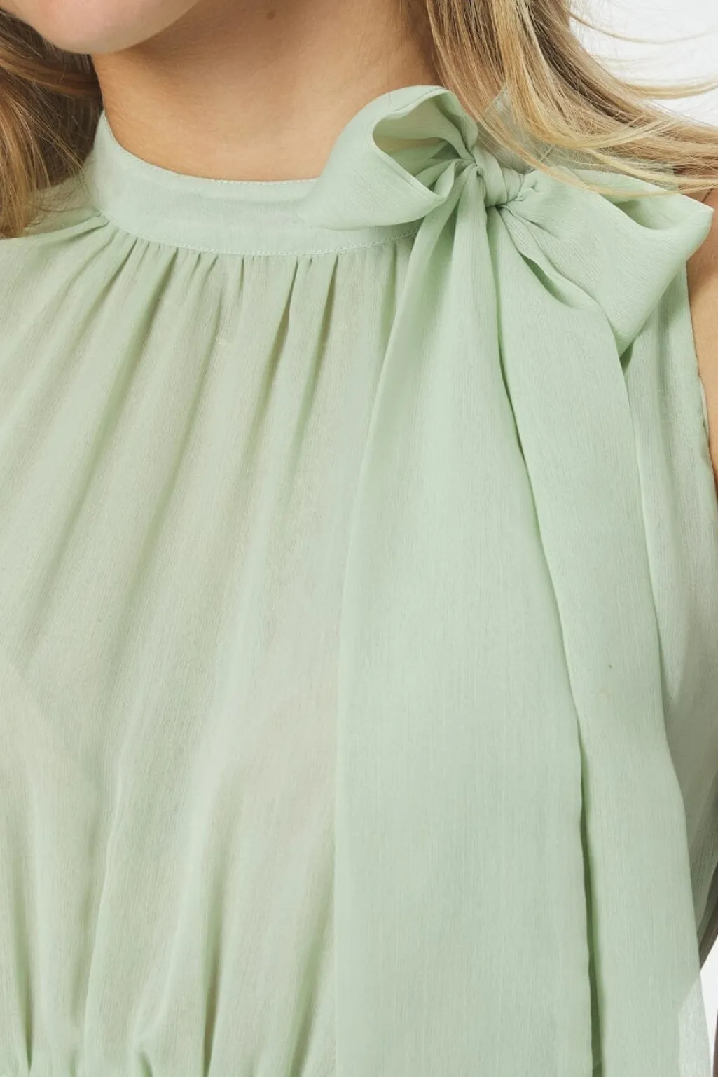 Nnmarli Solid Chiffon Dress 165640