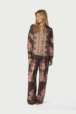 Nnmassima Botanical Border Blouse 167029