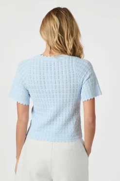 Nnmeiko Solid Knit Blouse 164706