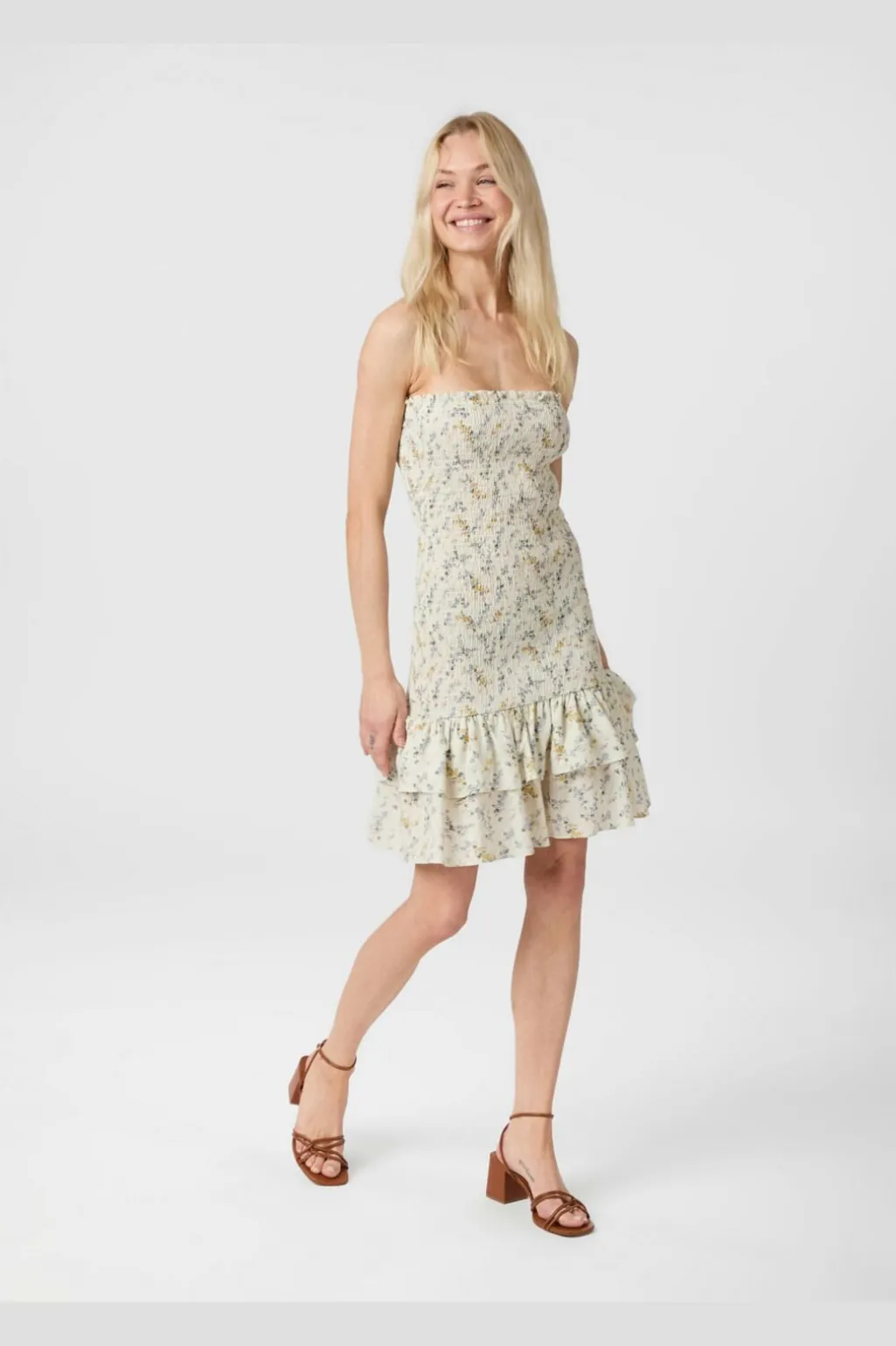 Nnmikka Smock Print Dress 164929