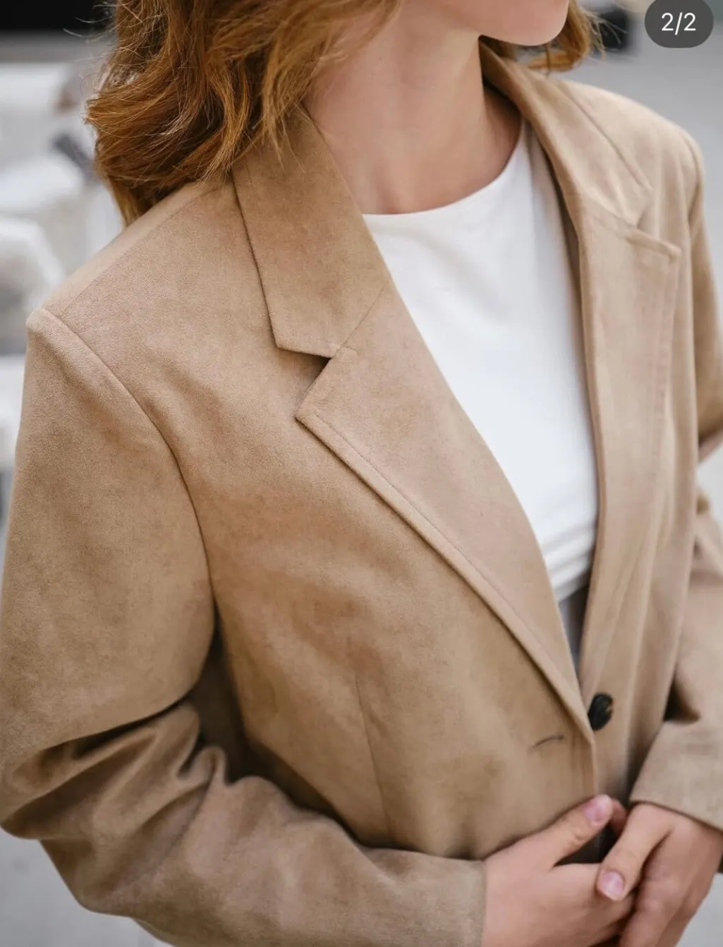 Nnnamy Imitated Suede Blazer 164548