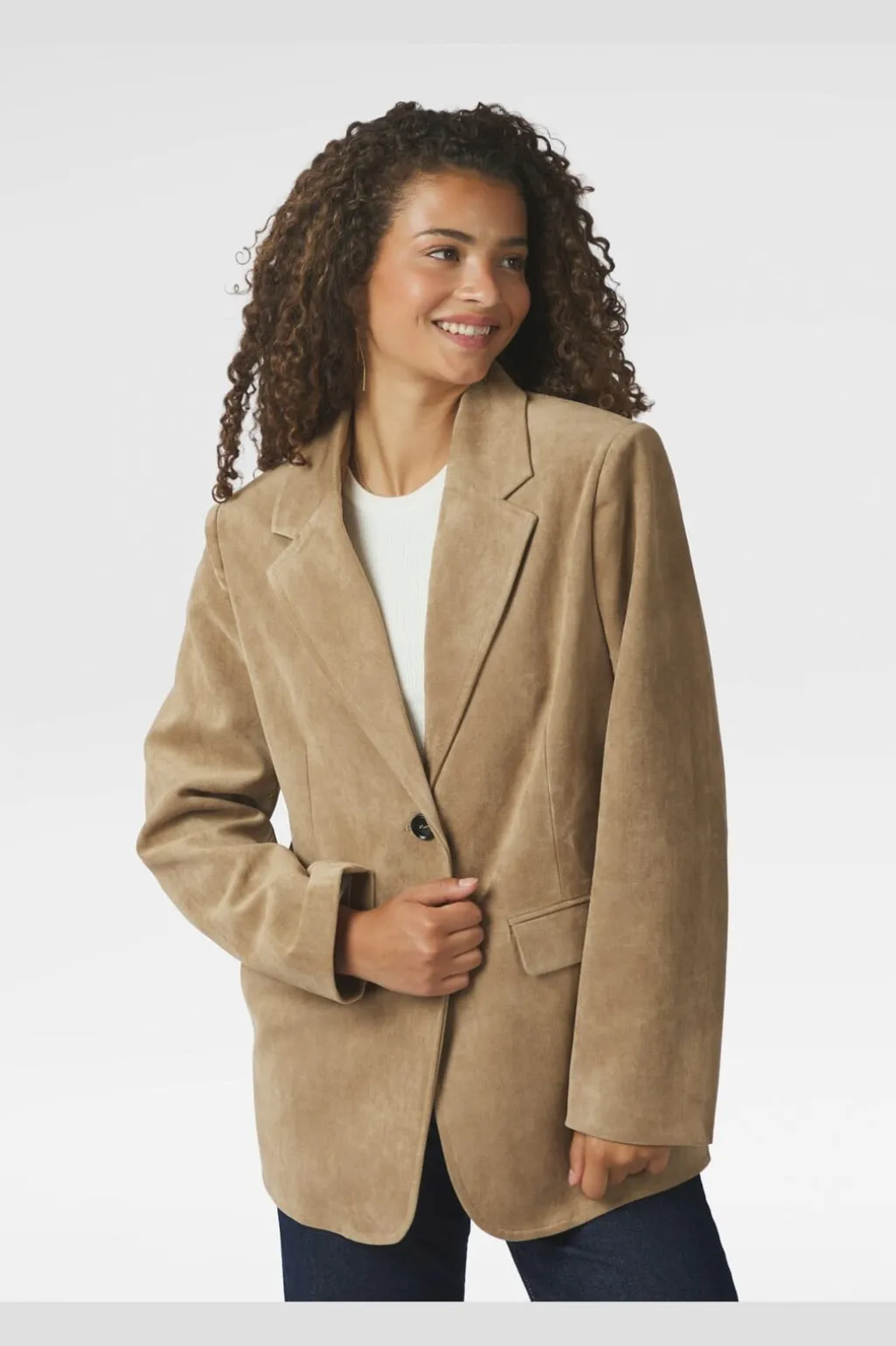 Nnnamy Imitated Suede Blazer 164548