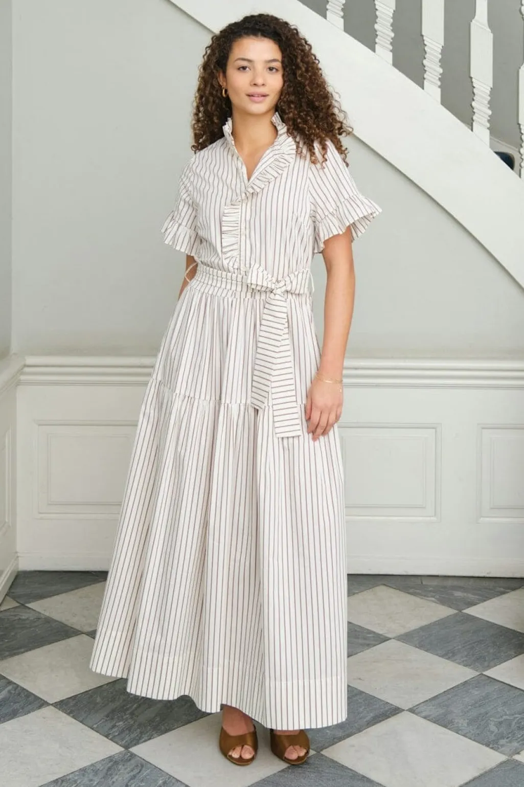 Nnnellie Wide Stripe Dress 168228