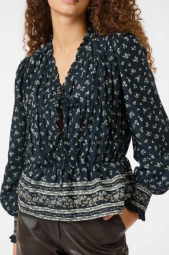 Nnora Mini Border Blouse 164597