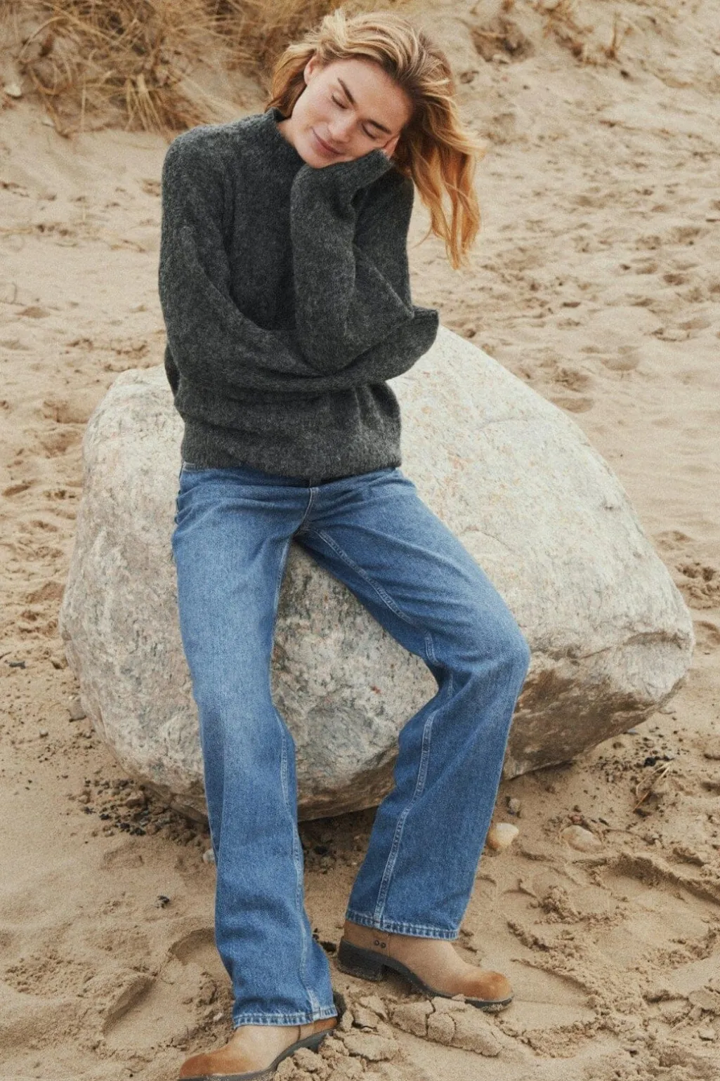 Nnpaulina Fluffy Knit Blouse 164729