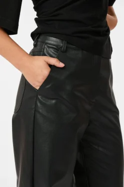 Nnpinur Faux Leather Pants 164609