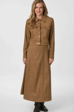 Nnraya Faux Suede Skirt 166255