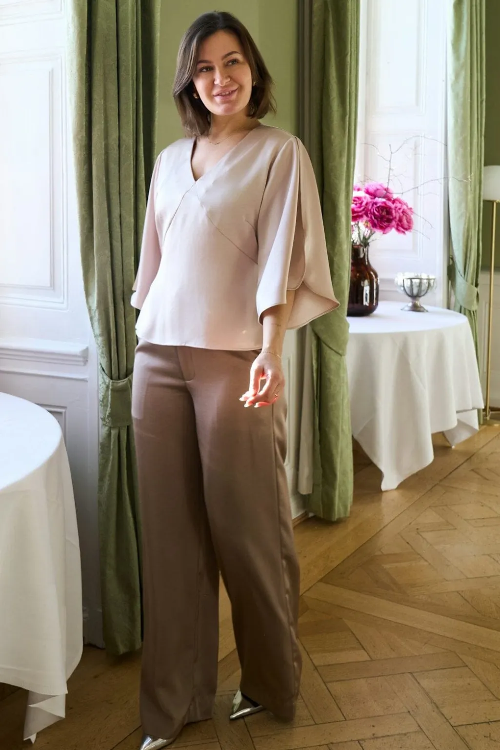 Nnremana Heavy Sateen Blouse 168002