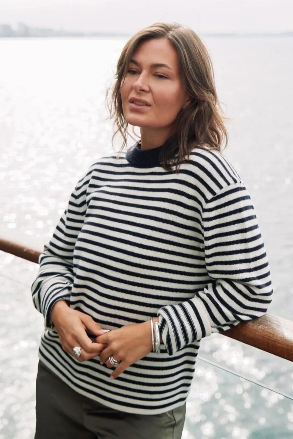 Nnrivi Stripe Knit Sweater 164957