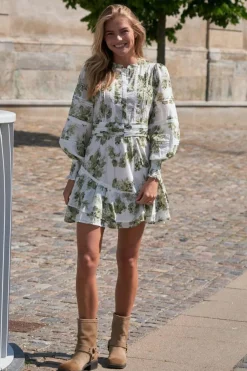 Nnroberta Flower Flow Dress 165425