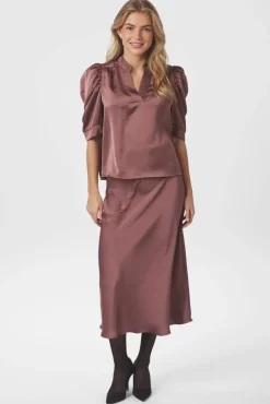 Nnroella Heavy Sateen Blouse 162590