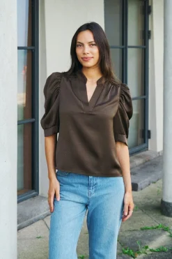 Nnroella Heavy Sateen Blouse 162590