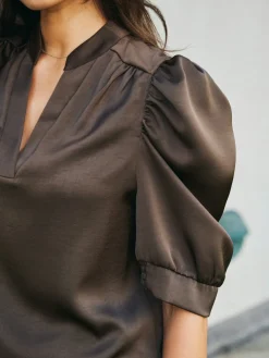 Nnroella Heavy Sateen Blouse 162590