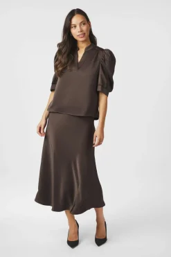 Nnroella Heavy Sateen Blouse 162590