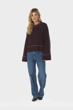 Nnroeme Knit Stitch Blouse 164818
