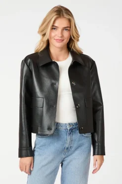 Nnromana Faux Pu Jacket 164349