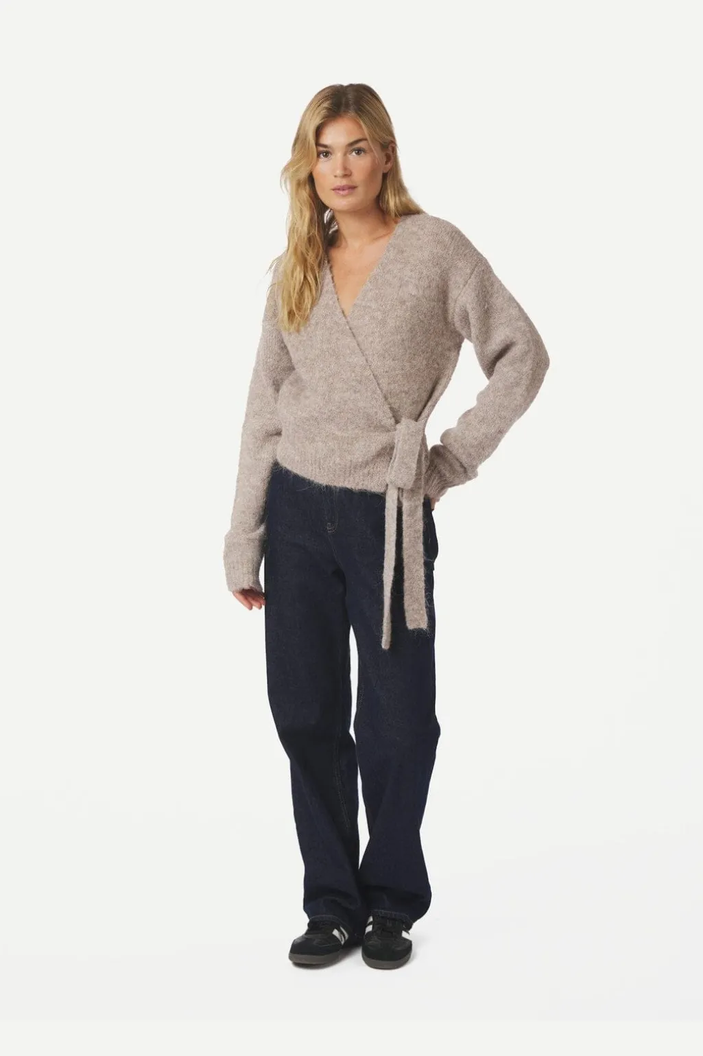 Nnronia Fluffy Wrap Knit Cardigan 166619