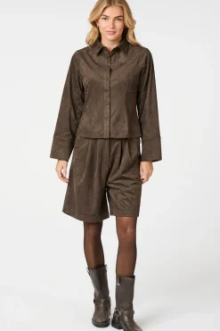 Nnrosa Faux Suede Shirt 164475