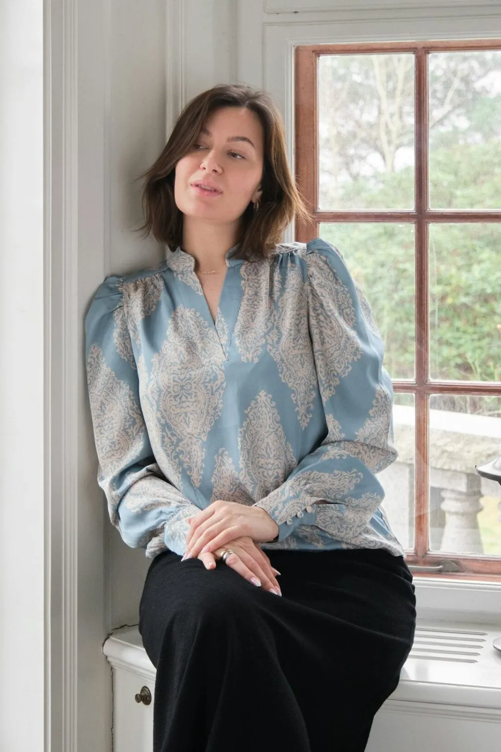 Nnrosslyn Paisley Drop Blouse 163976