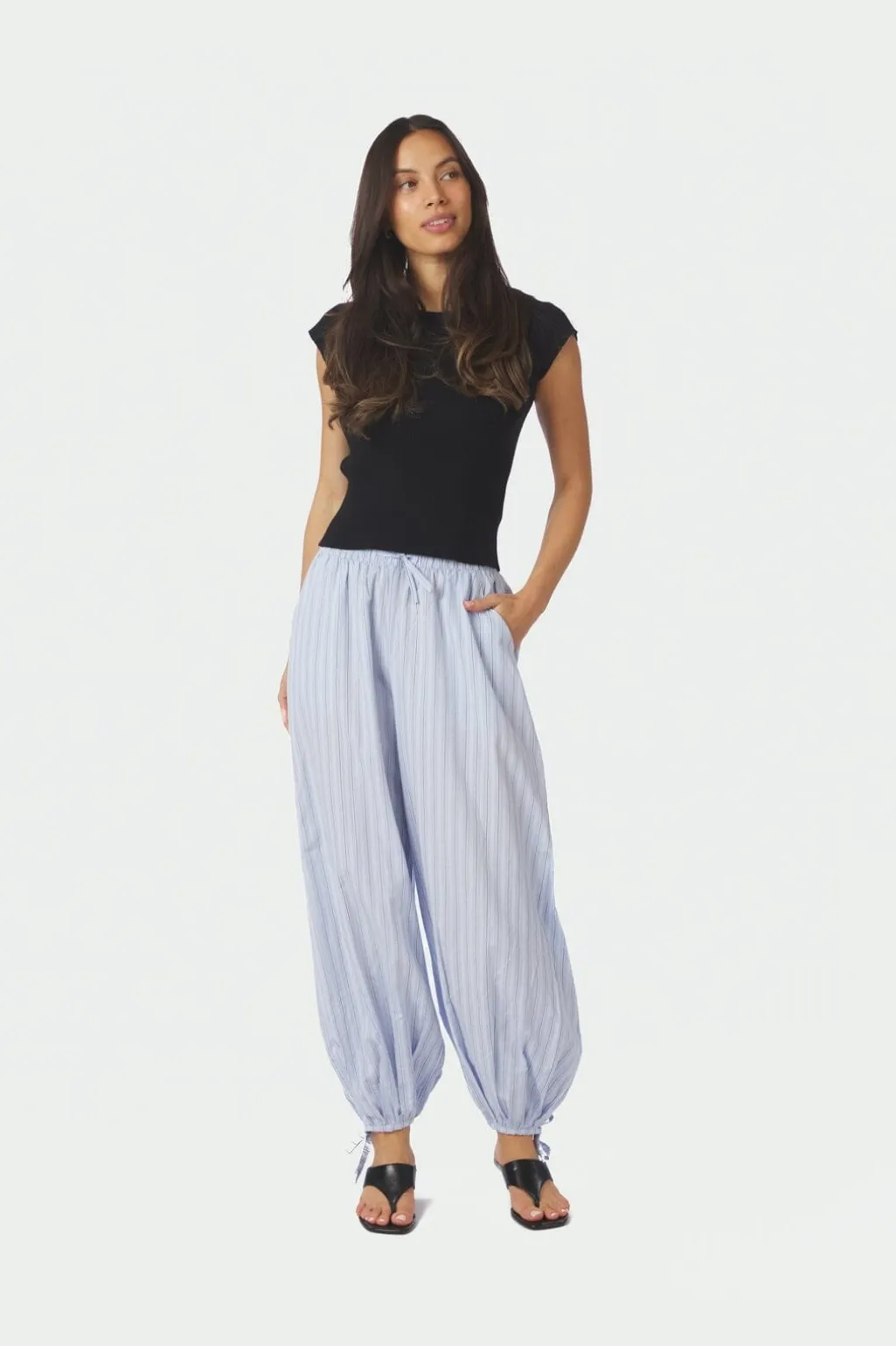 Nnroxane Balloon Double Stripe Pants 168432