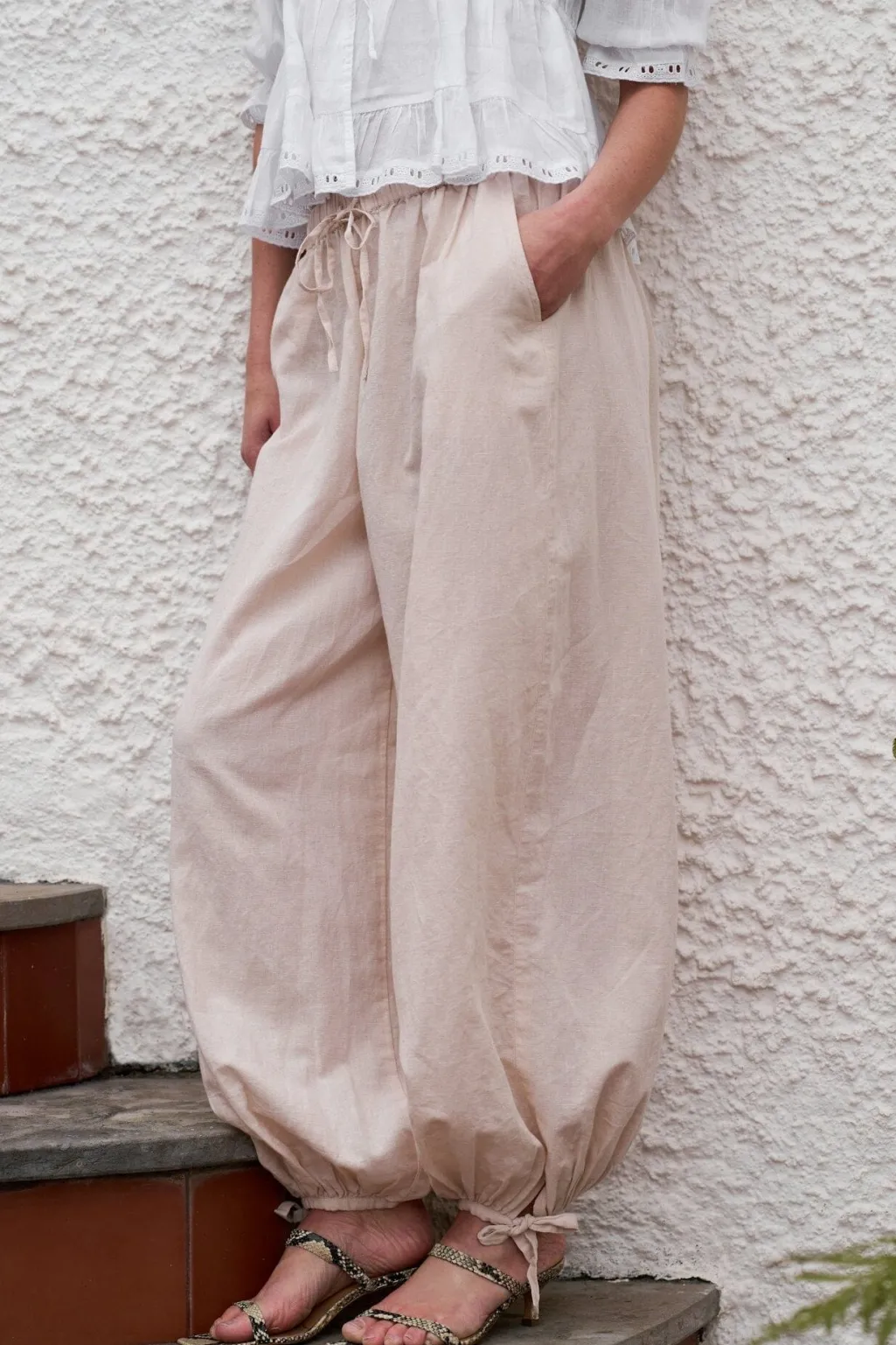 Nnroxane Balloon Linen Pants 169313