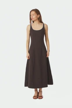 Nnsafinan Linen Contrast Dress 168961