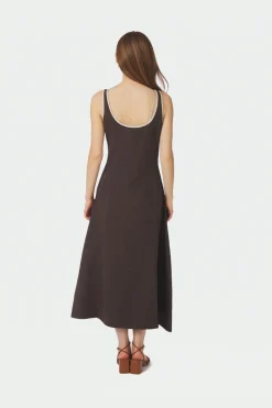 Nnsafinan Linen Contrast Dress 168961