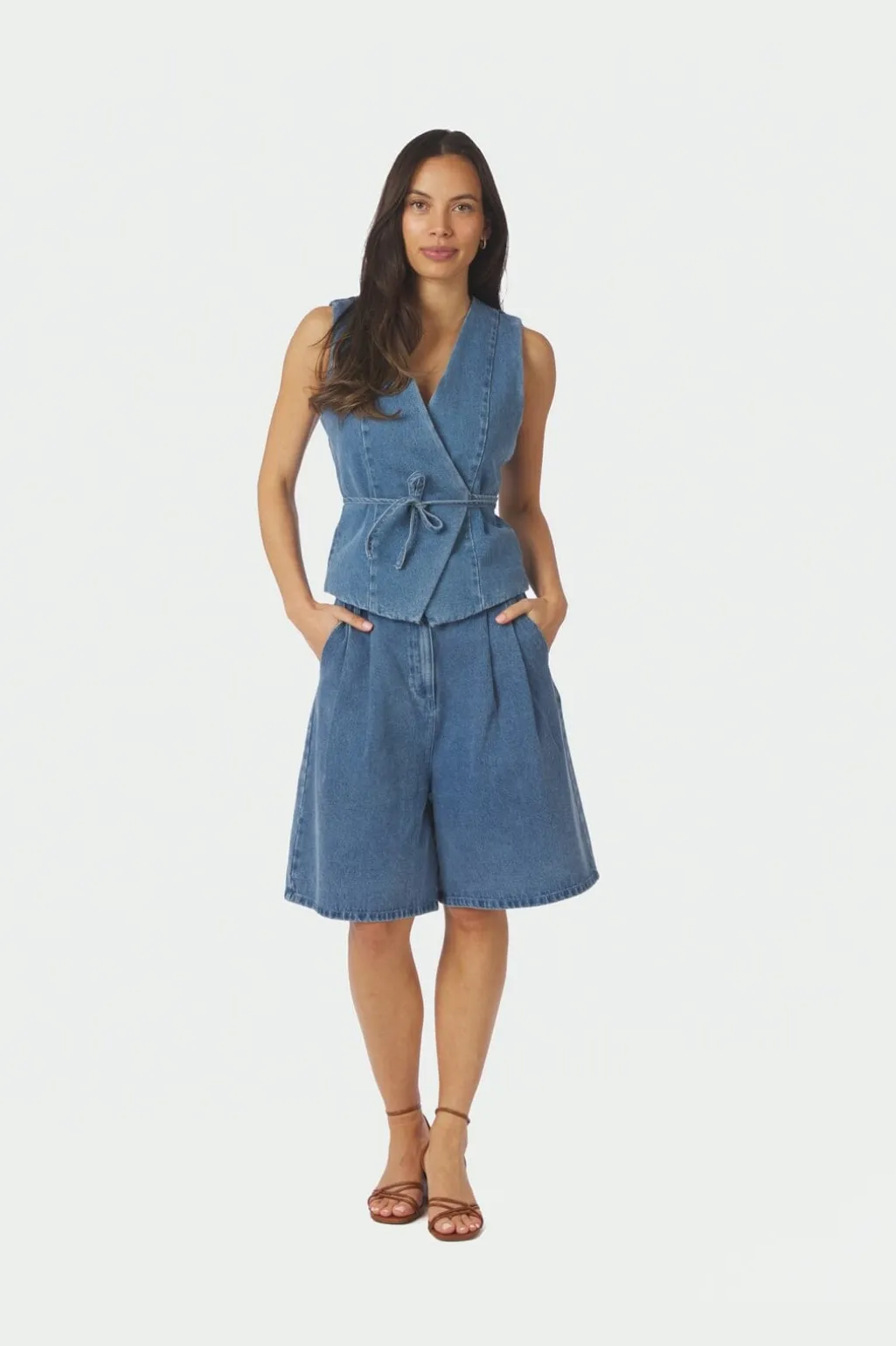 Nnsamara Denim Waistcoat 168983
