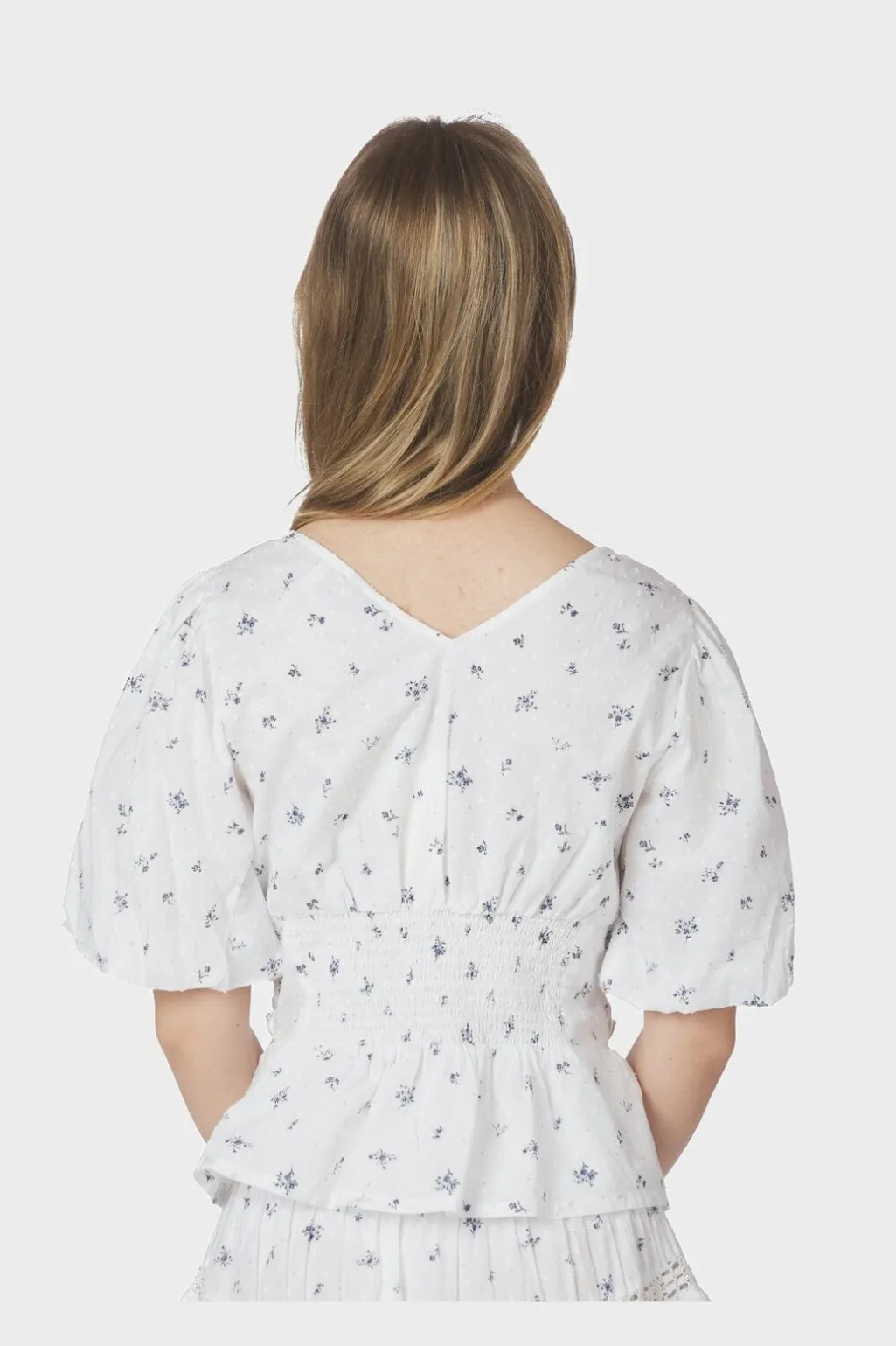 Nnsapura Flower Dobby Blouse 166044