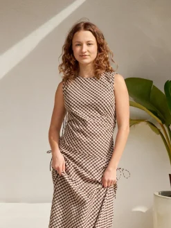 Nnsaxton Check Dress 167962