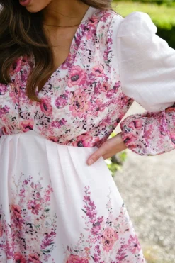 Nnsemila Flower Print Dress 166452