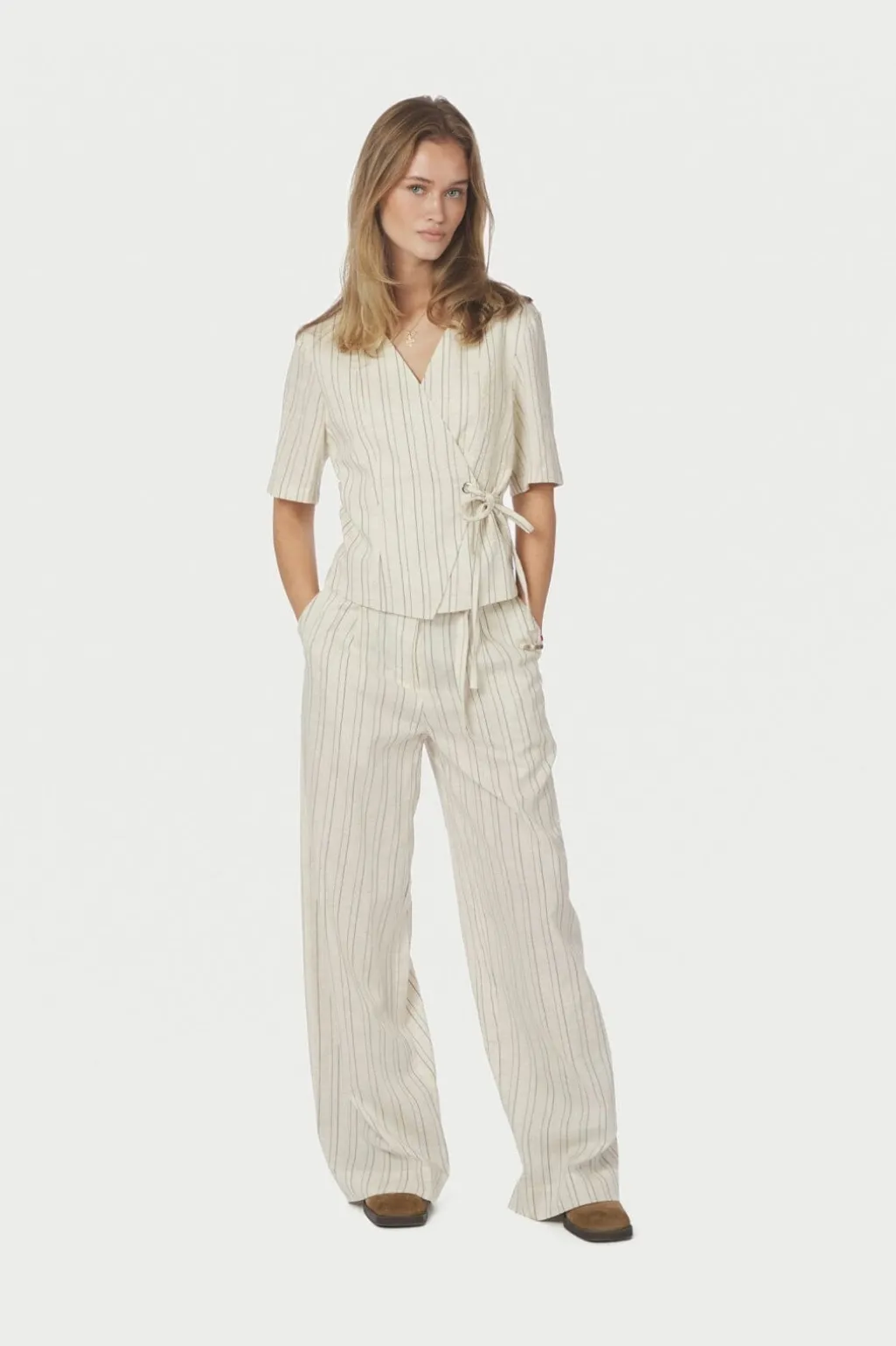 Nnsimmo Stripe Eyelet Blouse 167886
