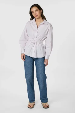 Nnsolei Small Stripe Shirt 165828