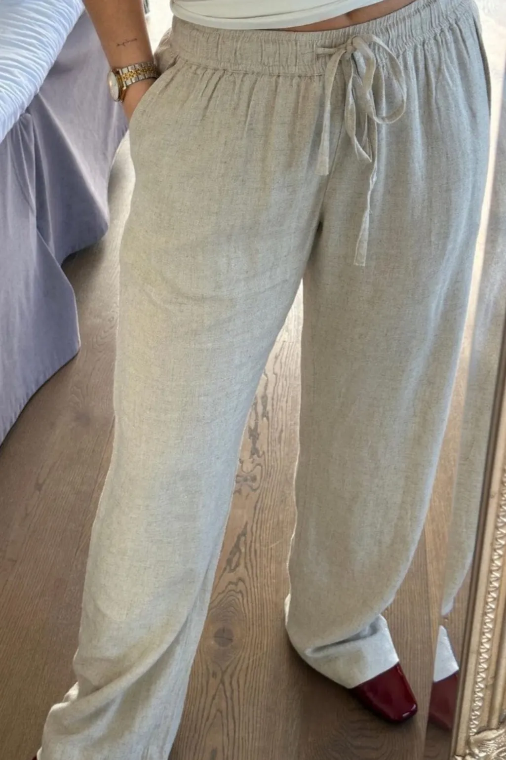 Nnsonar Drapy Linen Pants