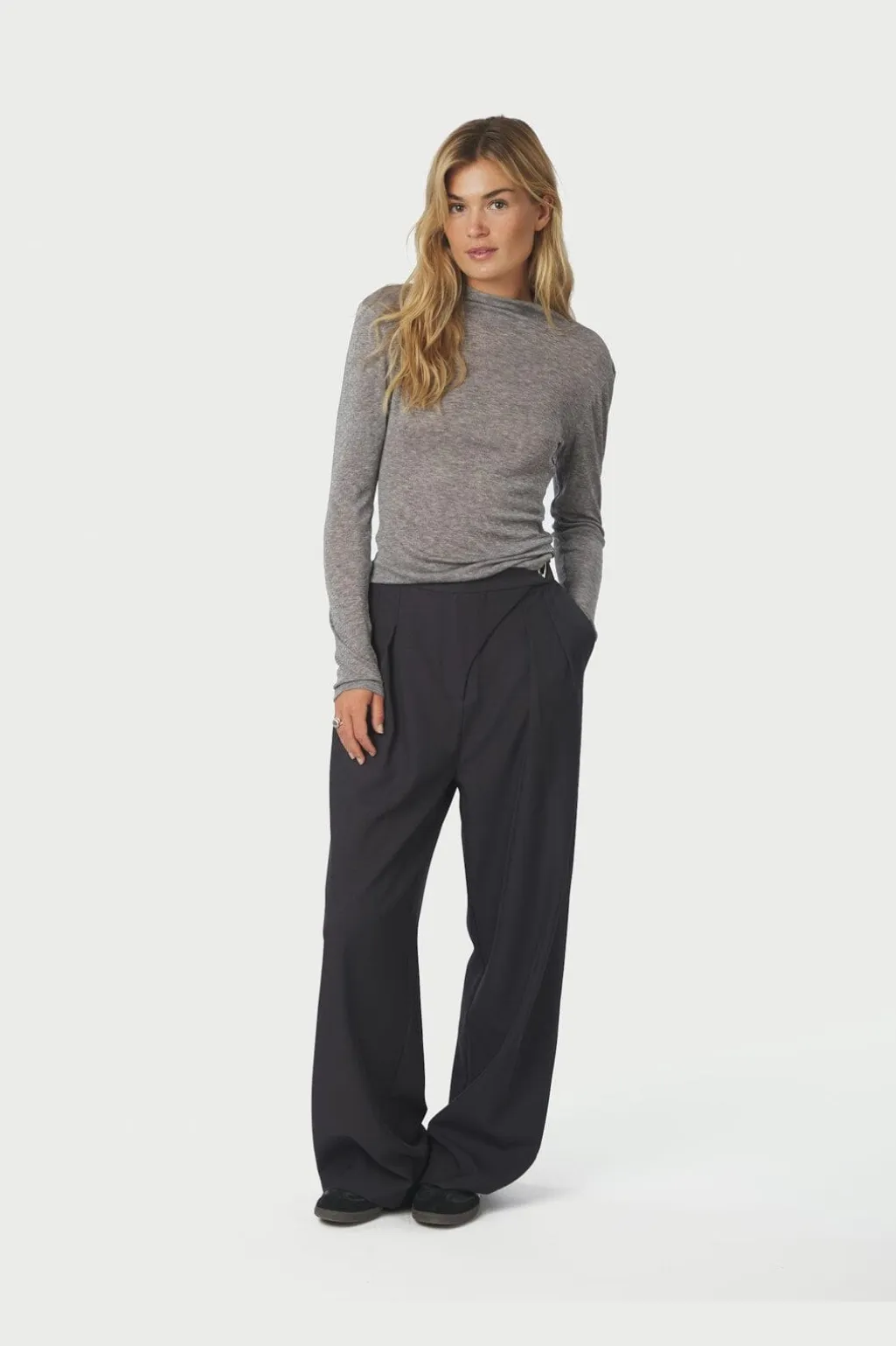 Nnteddu Fine Rib Blouse 167164