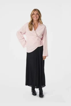 Nntifuna Stripe Wrap Shirt 167535