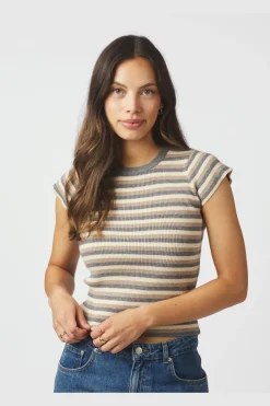 Nntirra Simple Stripe Knit Top 166630