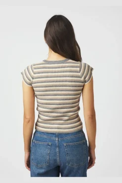 Nntirra Simple Stripe Knit Top 166630