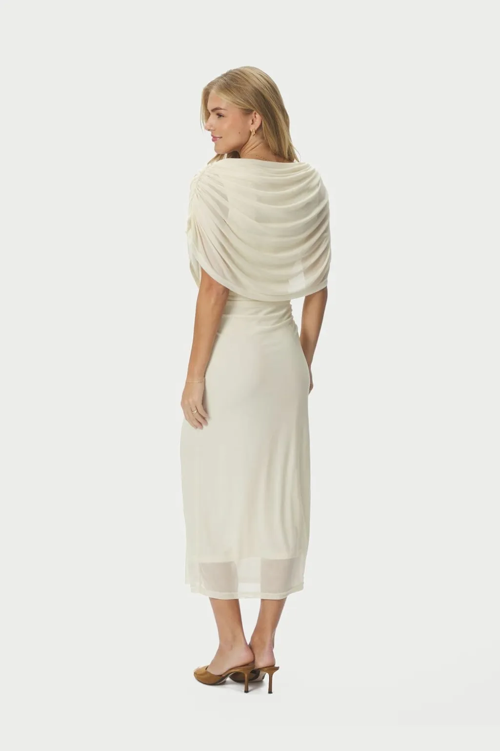 Nntottuna Long Drapy Mesh Dress 168451