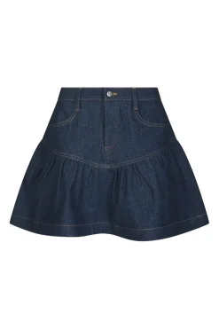 Nntripa Denim Frill Skirt 165971
