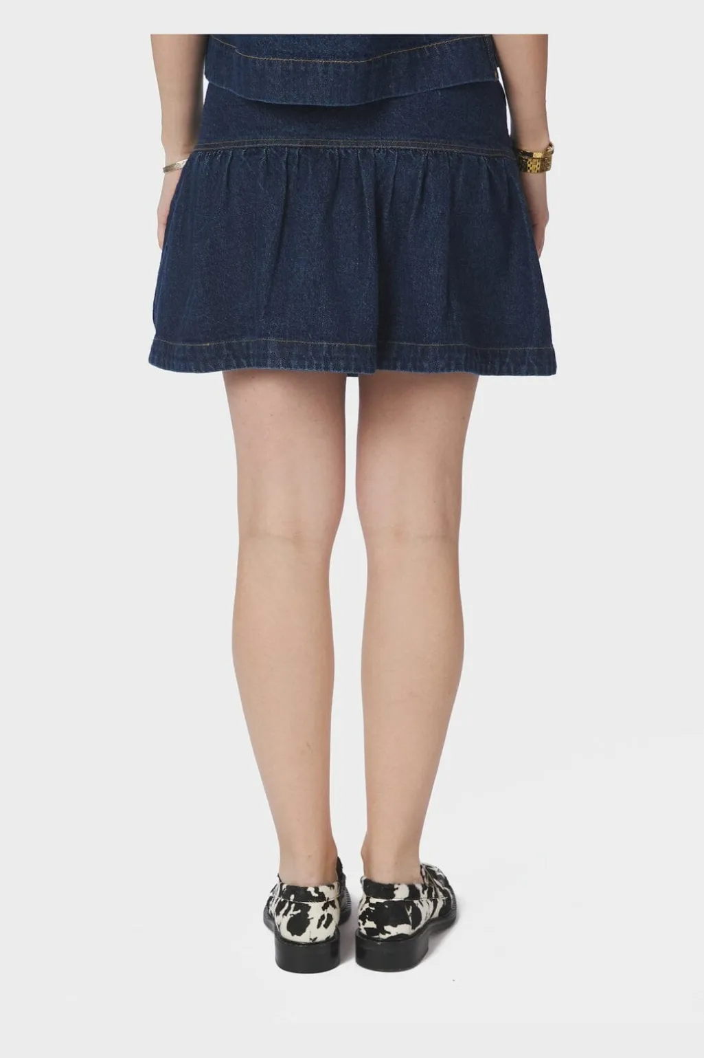 Nntripa Denim Frill Skirt 165971