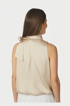 Nnveda Drapy Satin Top 166605